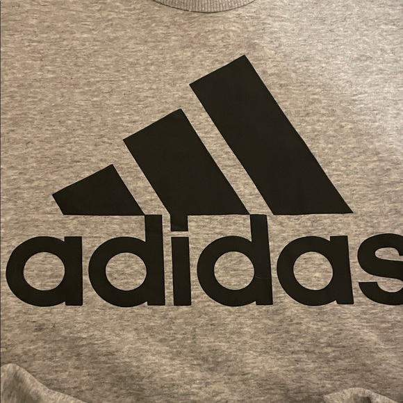 Adidas Women's Crewneck Sweater in Gray and Black - Picture 2 of 3